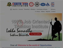 Tablet Screenshot of careertechindia.com